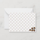 Carte De Correspondance Coffee Beans Blank Note Card (Devant)