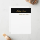 Carte De Correspondance Coiffeur Maquilleur (Devant/Arrière en situation)