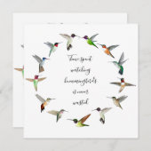 Carte De Correspondance Colibri (Devant / Derrière)