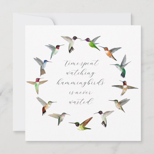 Carte De Correspondance Colibri (Dos)