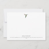 Carte De Correspondance Colibri élégant (Devant)