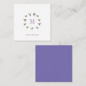 Carte De Correspondance Colibri Monogram (Devant / Derrière)
