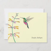 Carte De Correspondance Colibri personnalisé (Devant)