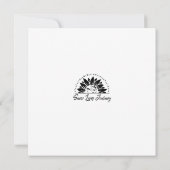 Carte De Correspondance Collage de médias mixtes abstrait (Dos)