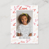 CARTE DE CORRESPONDANCE COLLAGE DE PHOTO DE SCRIPT D'AMOUR VALENTINES DE C (Devant)