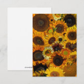 Carte De Correspondance Collage Tournesol (Devant / Derrière)