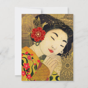 Carte De Correspondance Collection Femme Asiatique