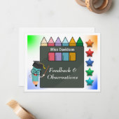 Carte De Correspondance Commentaires de l'enseignant Commentaire de l'élèv (Devant/Arrière en situation)