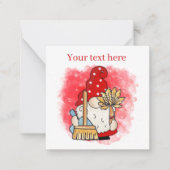 Carte De Correspondance commerce de nettoyage mignon ajouter du texte gnom (Devant)