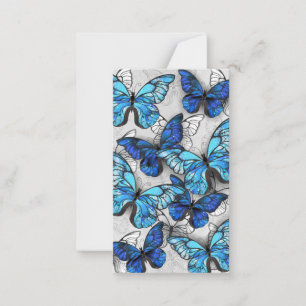 Carte De Correspondance Composition des White and Blue Butterflies
