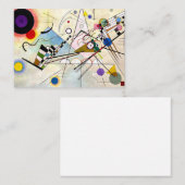 Carte De Correspondance Composition Kandinsky 8 (Devant / Derrière)