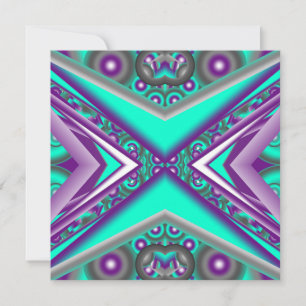 Carte De Correspondance Concentré Cerclé Au Point Abstrait