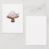 Carte De Correspondance Conception champignon, champignon de fête (Devant / Derrière)