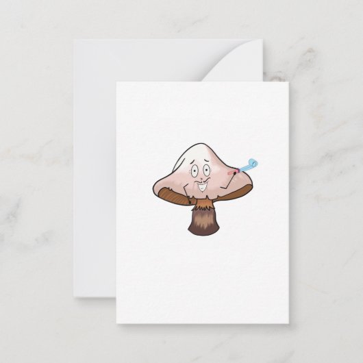 Carte De Correspondance Conception champignon, champignon de fête (Devant)