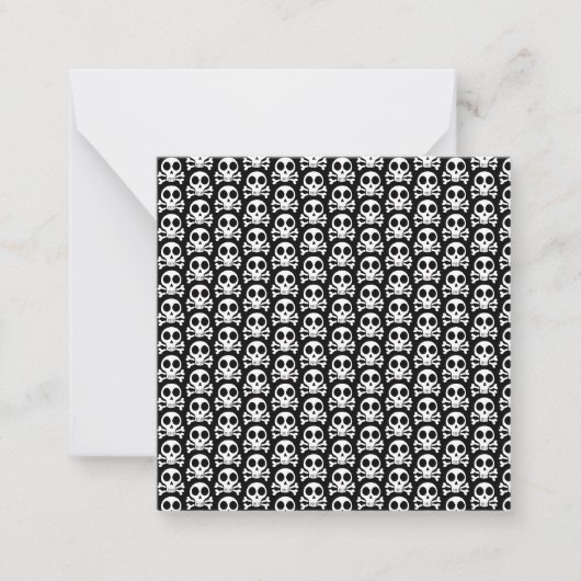 Carte De Correspondance Conception de crâne de pirate (Devant)