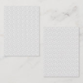 Carte De Correspondance conception de maillage Trente et un (Devant / Derrière)