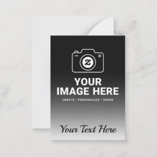 Carte De Correspondance Conception de photo et de message personnalisé