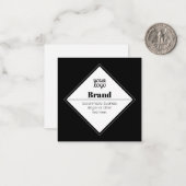 Carte De Correspondance Conception de texte moderne éditable & Votre logo (Devant/Arrière en situation)