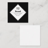 Carte De Correspondance Conception de texte moderne éditable & Votre logo (Devant / Derrière)