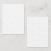 Carte De Correspondance conception verticale trente-trois (Devant / Derrière)