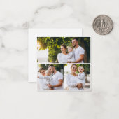 Carte De Correspondance Concevez votre propre collage de 3 photos (Devant/Arrière en situation)