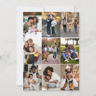 Carte De Correspondance Concevez Votre Propre Collage de 9 Photos