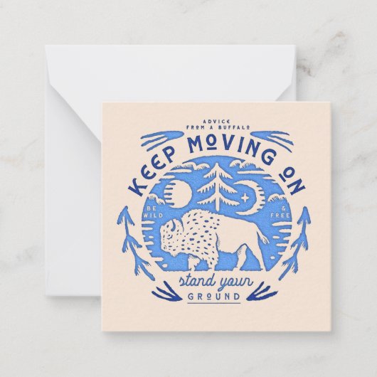 Carte De Correspondance Conseil d'un Buffalo (Devant)