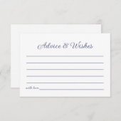 Carte De Correspondance Conseil & Souhaits Blue Fish Sea Couples Douche (Devant / Derrière)