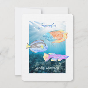 Carte De Correspondance Conserver Les Poissons De L'Océan