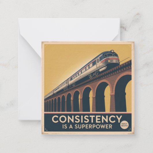 Carte De Correspondance Consistency Is A Superpower (Devant)
