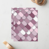 Carte De Correspondance Construction Abstraite (tuiles) 2 (Devant/Arrière en situation)