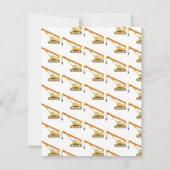 Carte De Correspondance Construction de grue Camion Enfants Enfants (Dos)