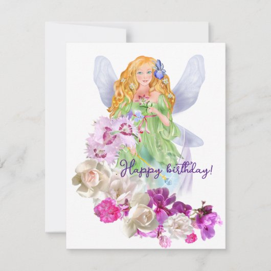 Carte De Correspondance Conte de fées, Joyeux anniversaire ! (Devant)