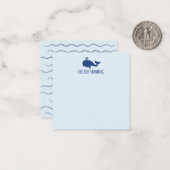 Carte De Correspondance Continuez À Nager La Baleine (Devant/Arrière en situation)