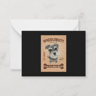 Carte De Correspondance Cookie de chien Schnauzer