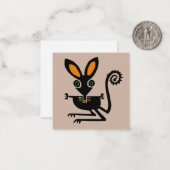 Carte De Correspondance Cool BILBY - Dessin à la main - Nature - Écologie (Devant/Arrière en situation)