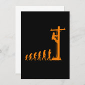 Carte De Correspondance Cool Évolution Unique De Lineman Electrician Cadea (Devant / Derrière)