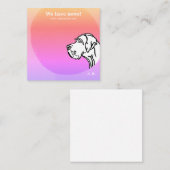 Carte De Correspondance coole grün lila GRAPHIC DESIGN Note Card (Devant / Derrière)