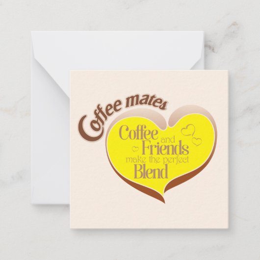 Carte De Correspondance Copains de café (Devant)