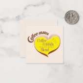 Carte De Correspondance Copains de café (Devant/Arrière en situation)