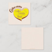 Carte De Correspondance Copains de café (Devant / Derrière)