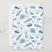 Carte De Correspondance Coque de Mer Bleue Côtière (Devant)