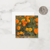 Carte De Correspondance Coquelicot Valentine (Devant/Arrière en situation)