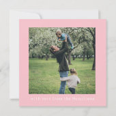 Carte De Correspondance Coquette Christmas Wavy Photo Card (Dos)