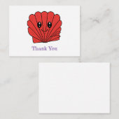 Carte De Correspondance Coquillage (Devant / Derrière)