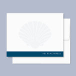 Carte De Correspondance Coquillage avec Marine Bande Bleue Famille de pape<br><div class="desc">Cette conception comporte un coquillage fané dans l'arrière - plan avec une bande en bas pour votre nom/texte. Cliquez sur le bouton personnaliser si vous souhaitez ajuster les éléments de conception et/ou modifier le texte ! Des variantes de ce design, des couleurs supplémentaires, ainsi que des produits de coordination sont...</div>