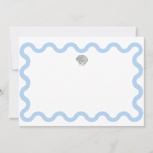 Carte De Correspondance Coquillage stationnaire (Devant)