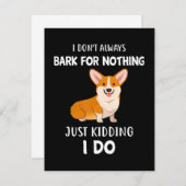 Carte De Correspondance Corgi (Devant / Derrière)