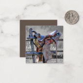 Carte De Correspondance Corral Fence Western (Devant/Arrière en situation)