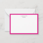 Carte De Correspondance Correspondance chic moderne Magenta rose (Devant)